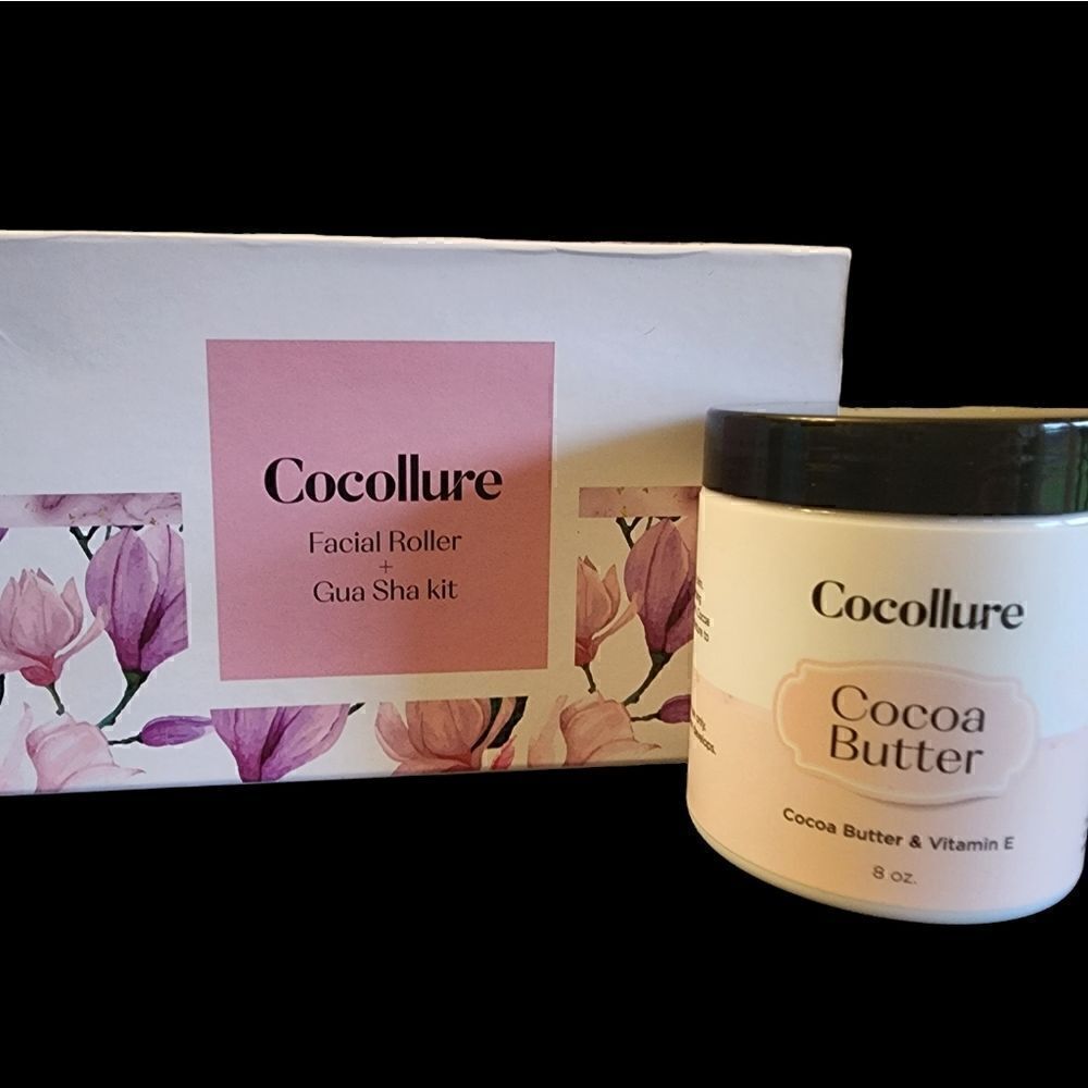 Cocollure Facial Roller + Gua Sha Kit & Cocoa Butter